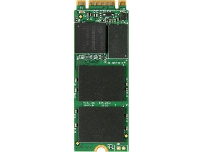 Transcend Disco SSD Interno TRANSCEND MTS600 (256 GB - M.2 SATA - 310 MB/s)