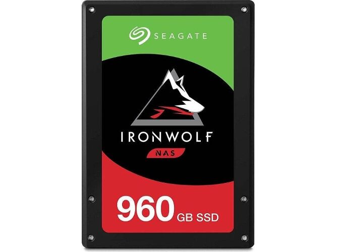 Seagate Disco SSD Interno SEAGATE IronWolf 110 (1 TB - SATA - 560 MB/s)