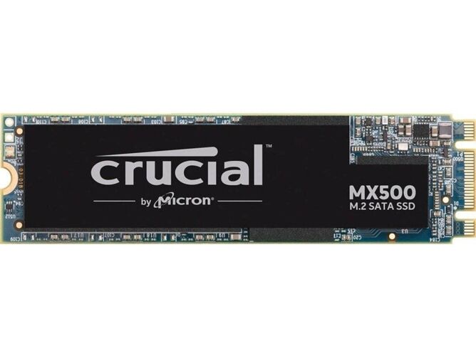 Crucial Disco SSD Interno CRUCIAL MX500 1TB (1 TB - M.2 SATA - 560 MB/s)