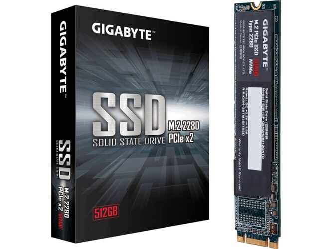 Gigabyte Disco SSD Interno GIGABYTE GP-GSM2NE8512GNTD (512 GB - M.2 PCI-Express - 1550 MB/s)