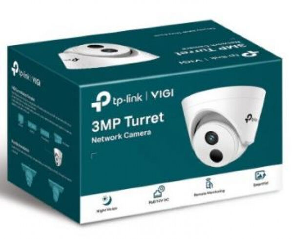 TP-Link VIGI C400HP-2.8 - 3MP Turret Network Camera, 2.8mm Lens