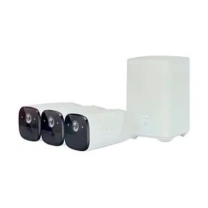Anker eufy Security eufyCam 2 Pro Set kabelloses 3-Kamera Sicherheitssystem, Nachtsicht Weiß