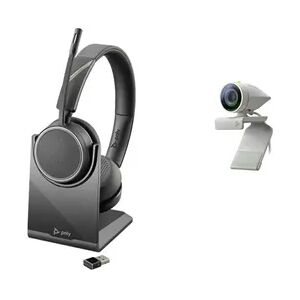 Schwarzkopf Poly Studio P5 USB HD Webcam Bundle mit Voyager Headset 4220 UC