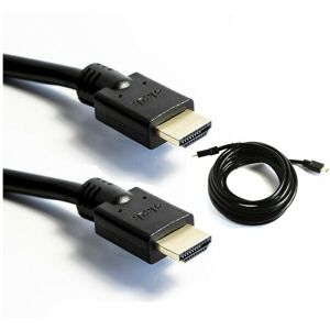 Trade Shop Traesio - hdmi-kabel 4K 2K high speed fullhd hd 3D 1080P blu-ray gold 24K 3,0 mt