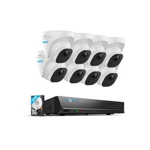 Reolink - 4K 8MP 16-Kanal außen 3TB NVR Überwachungssystem mit 8 kabelgebundenen Dome-Kameras für 24/7 Heim- und Geschäftsaufnahmen - RLK16-800D8