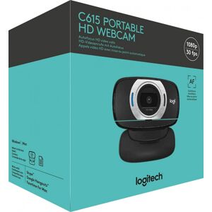 Logitech Webcam C615, Full HD 1080p, schwarz 1920x1080, 30 FPS, USB, Retail
