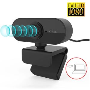 High Discount 1080p Full Hd Webkamera med mikrofon Usb Plug Cam til Pc Computer Mac Laptop Desktop Mini sort