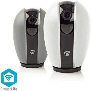 Nedis SmartLife Indendørs Kamera   Wi-Fi   Full HD 1080p   Pan tilt   Cloud Storage (mulighed) / microSD (ikke inkluderet)   Med bevægelsessensor   Na