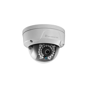 Digital Data Communications LevelOne FCS-3087 - Netværksovervågningskamera - kuppel - udendørs - beskyttet mod vandalisme / vejrbestandig - farve (Dag/nat) - 5 MP - 2560 x 1920