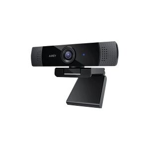 Aukey PC-LM1E - Webcam - farve - 2 MP - 1920 x 1080 - 1080p - audio - USB
