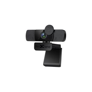 ProXtend X302 Full HD - Webcam - farve - 1920 x 1080 pixel (30fps) - audio - USB - Indbygget privacy filter - Sort