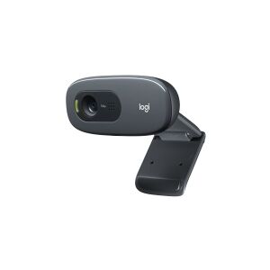 Logitech C270 HD Webcam - Webcam - farve - 1280 x 720 - 720p - audio - wired - USB 2.0 - akademisk