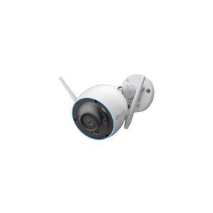 EZVIZ Wi-Fi Bullet Kamera i hvid, 2MP 2.8mm optik, IR op til 30m, 12V DC og SD slot op til 512GB, Two-way Audio, dual-antenne, IP67