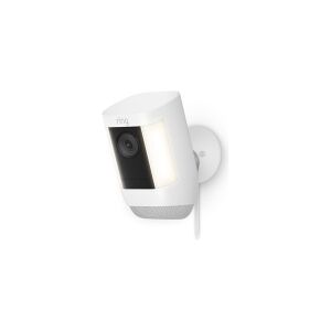 Amazon Ring Spotlight Cam Pro Plug-In - Netværksovervågningskamera - udendørs - vejrfast - farve (Dag/nat) - 1080p - audio - trådløs - WiFi