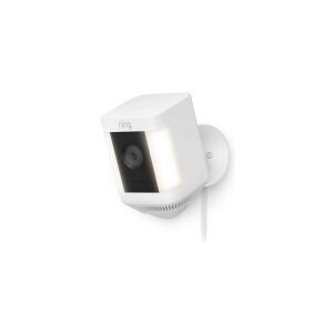 Amazon Ring Spotlight Cam Plus Plug-In - Netværksovervågningskamera - udendørs - vejrfast - farve (Dag/nat) - 1080p - audio - trådløs - WiFi