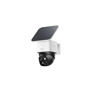ANKER Eufy SoloCam S340 - Netværksovervågningskamera - panering / hældningsvinkel - kanontårn - vejrbestandig - farve (Dag/nat) - 3K - audio - trådløs - WiFi - med Solar Panel
