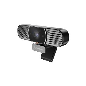 Sandberg All-in-1 Webcam 2K HD - Webcam - farve - 4 MP - 2560 x 1440 - 2K - audio - USB 2.0 - MJPEG