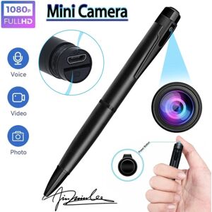 MTK Skjult kamera Pen Videooptagelse Foto Stemmeaktiveret spionkamer Black