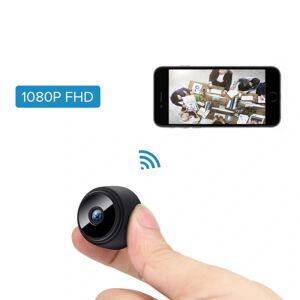 MTK W9 Mini Spy Kamera Trådløs Wifi IP Hjemmesikkerhedskamera HD 108 Black