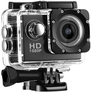 Northix Sport Cam Full HD 1080p/720p - med tilbehør Black