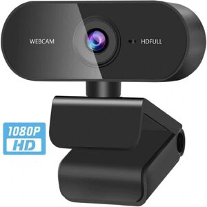 Webkamera med mikrofon, Full HD 1080P-webkameraer til stationære og bærbare pc-konf