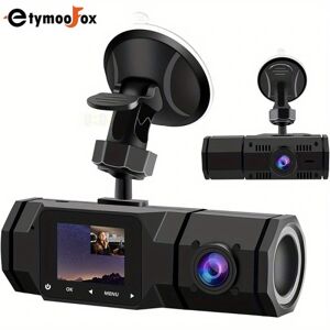 Dual Dash Cam, FHD 1080P Front og Indvendig Dual Dash-kameraer IR Night Vision Dashcam