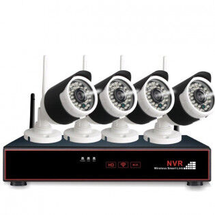 Wireless Smart Link 4X trådløse FullHD kameraer og NVR