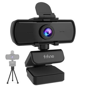 FIFINE ? Webcam Full HD 1440p  avec Microphone  trepied  pour ordinateur de bureau et portable  USB