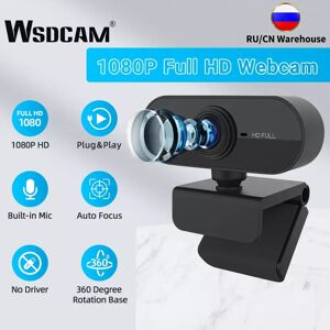 Wsdcam ? Webcam HD 1080P  camera USB avec Microphone rotatif pour conference video et travail