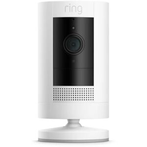 Caméra RING Wifi Stick Up Cam blanche - Publicité