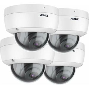 Annke - C800 4 Pcs 4K/8MP Caméra de Surveillance Extérieure PoE Dôme avec Enregistrement Audio, Etanche IP67, IK10 Anti-Vandalisme (Non PTZ),Accès à - Publicité