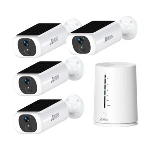 - 3MP Kit Caméras de Surveillance WiFi Extérieure, Intérieur cctv lcd hd 13' Moniteur 8CH nvr Kit Vidéo Surveillance 4 Caméras Disque Dur 1TB