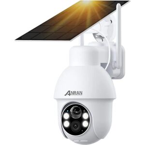 Anran - 5MP ptz Caméra Surveillance WiFi Exterieure sans Fil Solaire, Vision Nocturne Couleur 30m avec 4 Lumières Blanches, hd 2560 x 1920 Détection - Publicité