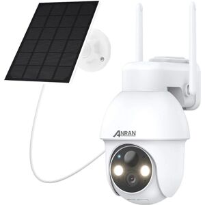 Anran - Caméra de Surveillance wifi Exterieure 3MP sans Fil Solaire, Alarme Sonore, Audio Bidirectionnel, Détection de Mouvement pir, Vision Nocturne - Publicité