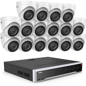 Annke - Système de caméra de sécurité à tourelle 8MP 4K Ultra hd PoE onvif nvr avec caméras ip filaires 12MP 32CH nvr H.265 + Kits de - Publicité