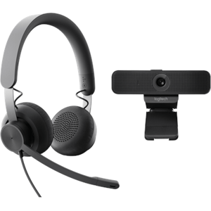 Logitech Zone Wired Headset + C925e Webcam Accessoires informatiques Noir(e) Original 991-000338