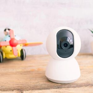 Caméra de Surveillance Intérieure Connectée WiFi Ronde 360° 1080p - SILAMP