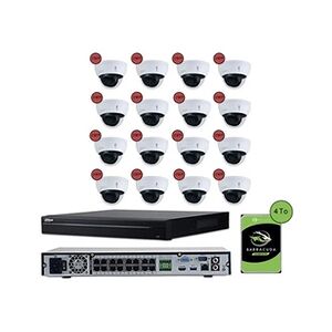 Komelec Micro KOMELEC Pack De Vidéosurveillance Ip Poe 16 Caméras Dôme 2mp 20 Jours D'enregistrement - Publicité