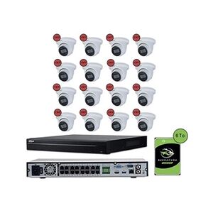 Komelec Micro KOMELEC Pack De Vidéosurveillance Ip Poe 16 Caméras Dôme 5mp 15 Jours D'enregistrement - Publicité