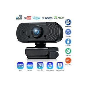 MTM Webcam Full HD 1080P USB 2.0 Webcaméra avec Microphone Intégré Stéréo Anti-bruit Caméra Web PC Portable Ordinateur de Bureau Plug et Play pour Appel - Publicité