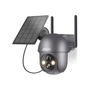 Anran caméra de surveillance solaire sans fil WIFI extérieur Q01 Gris - Publicité