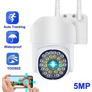 Nouvelle caméra IP HD 3MP 5MP WiFi PTZ caméra couleur Vision nocturne suivi automatique Audio bidirectionnel caméra de Surveillance de sécurité extérieure