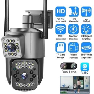 Caméra de vidéosurveillance V380 Pro 4K 8MP Wi-Fi 4G carte SIM caméra de sécurité IP extérieure appel bidirectionnel couleur Vision nocturne AI caméra WiFi