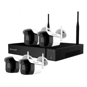 COMELIT Kit vidéosurveillance wifi 4 caméras avec enregistreur comelit wikit004s02nb