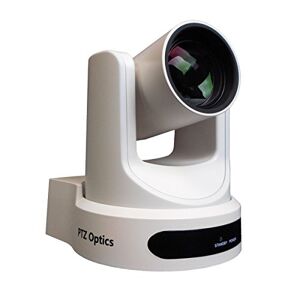 PTZOptics Caméra PTZ intérieure Full HD 2MP Zoom optique 12x, 1920 x 1080 à 60 fps, USB 3.0, HDMI, diffusion IP, CVBS, 72,5 degrés FOV, Blanc - Publicité