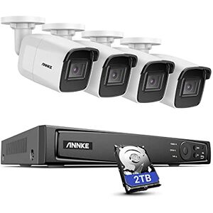 ANNKE H800 PoE Kit de Surveillance Extérieur Filaire, 8MP 4K 8CH H.265+ NVR(2TB HDD),4 Caméra de Sécurité Bullet avec Enregistrement Audio,IP67 Etanches,Accès à Distance,Vision Nocturne 30M - Publicité