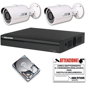 Cia Hiltron Kit Video Surveillance Hiltron IP 4MP avec NVR 16 Ports 2 Cameras 1TB THK16IP