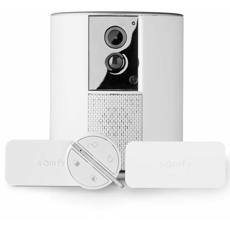Somfy One +, système d'alarme doté d'une caméra intégrée avec 2 détecteurs