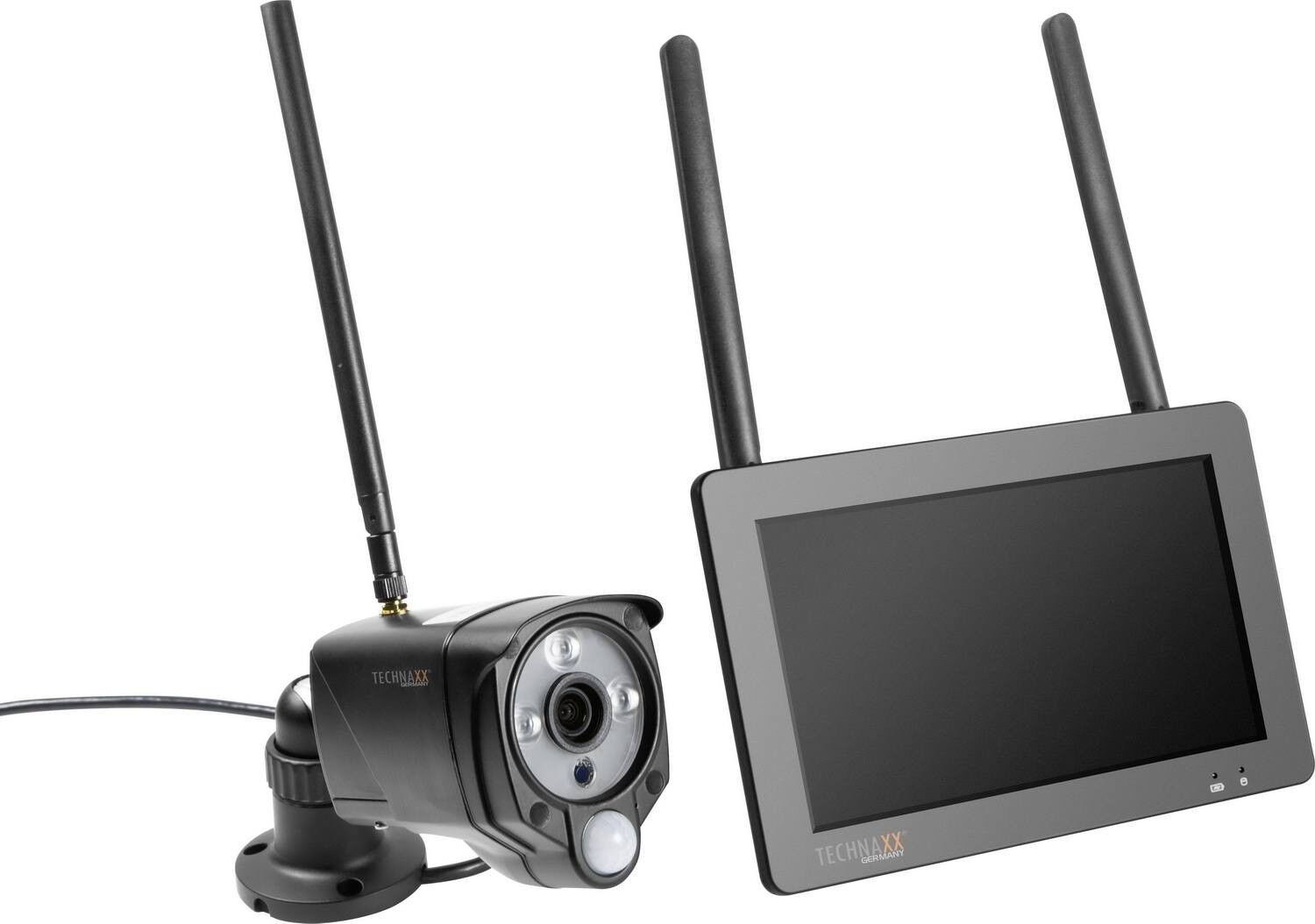 Technaxx Kit Caméra de Surveillance WiFi Extérieur avec Ecran