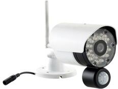 VisorTech Caméra de surveillance avec capteur PIR et audio 2 voies